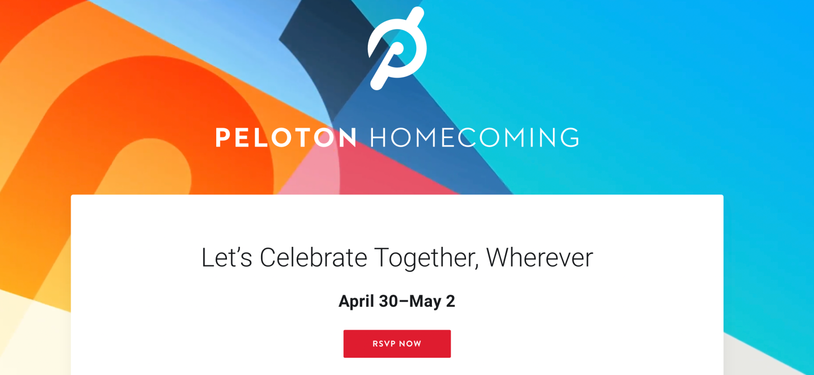Peloton Homecoming